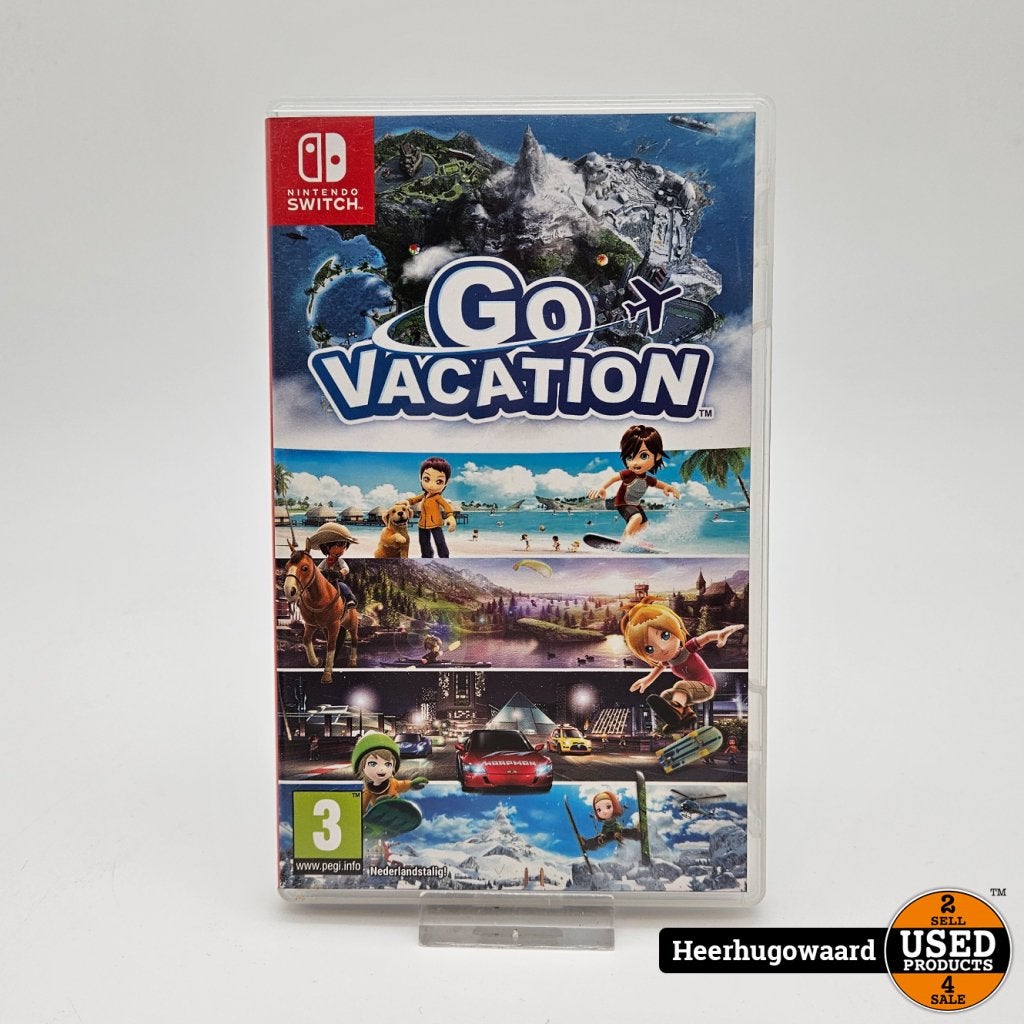 Nintendo Switch Game: Go Vacation, Nintendo, Gebruikt, Support@nintendo.com, 11-1 Hokotate-cho, Kamitoba, Minami-ku
Kyoto 601-8501
Japan