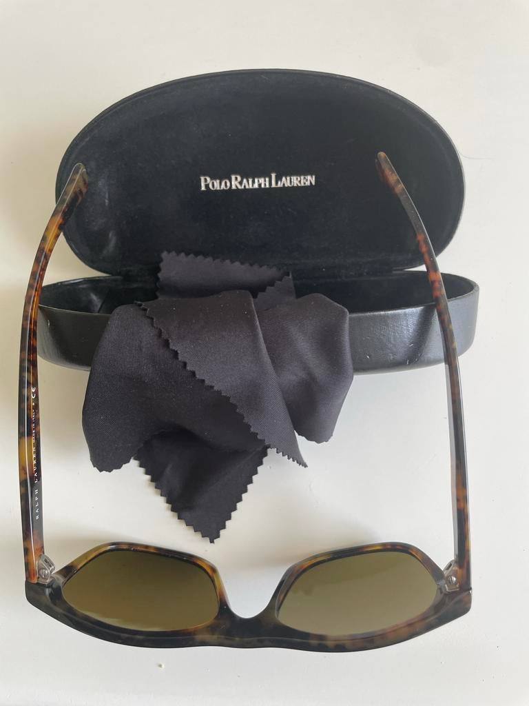 Polo Ralph Lauren Zonnebril - Zo goed als nieuw, Overige merken, Zonnebril, Bruin, Ophalen of Verzenden
