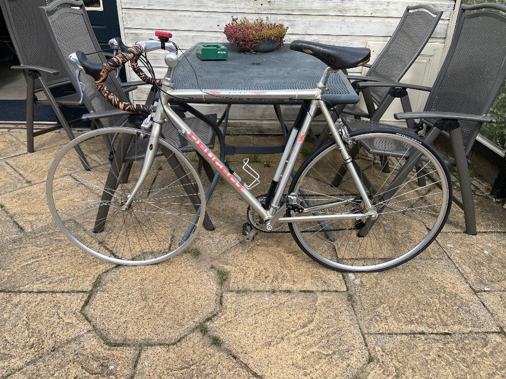 Peugeot racefiets ALU Chrono 4000, Gebruikt, 10 tot 15 versnellingen, Velgrem, Aluminium