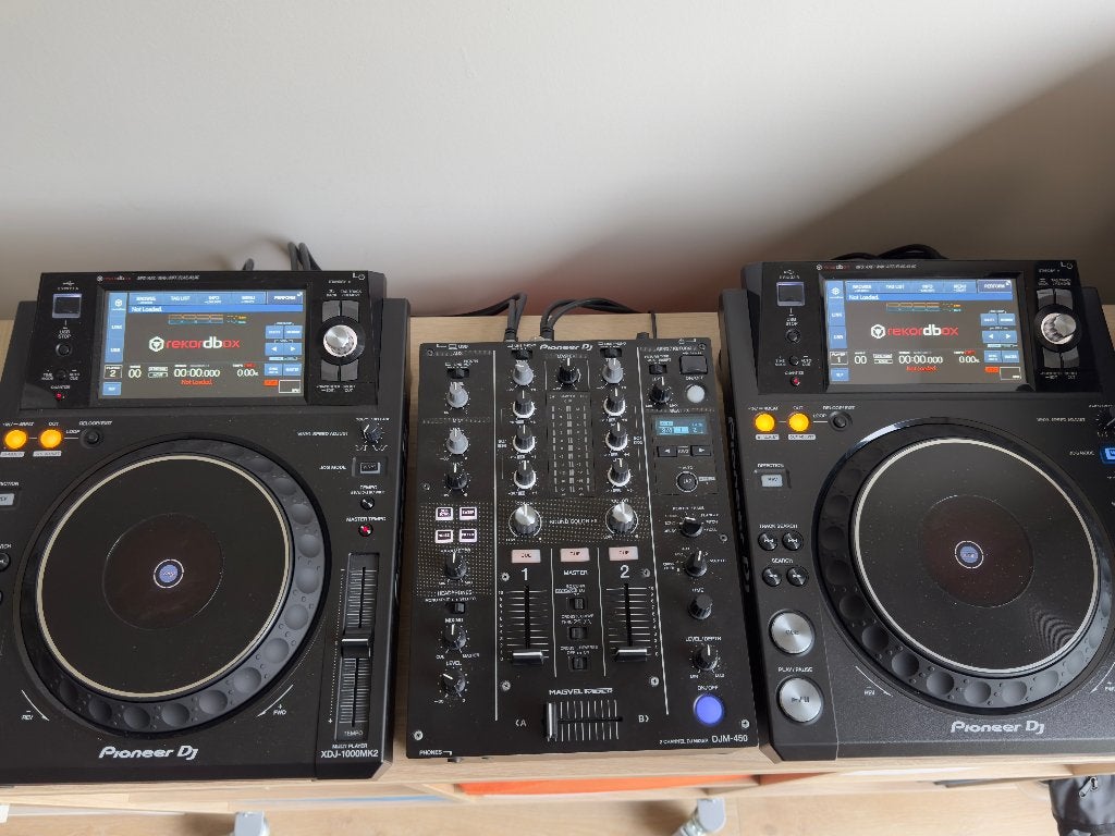 Pioneer XDJ 1000mk2 (set of 2)+ DJM 450, Ophalen, Zo goed als nieuw, Dj-set, Pioneer