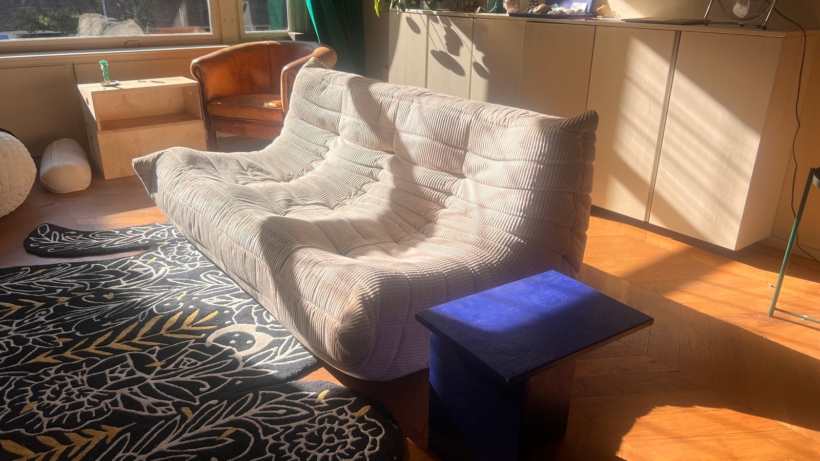 Ligne Roset, Togo 3 zits bank, Ophalen, Design, 150 tot 200 cm, Driepersoons