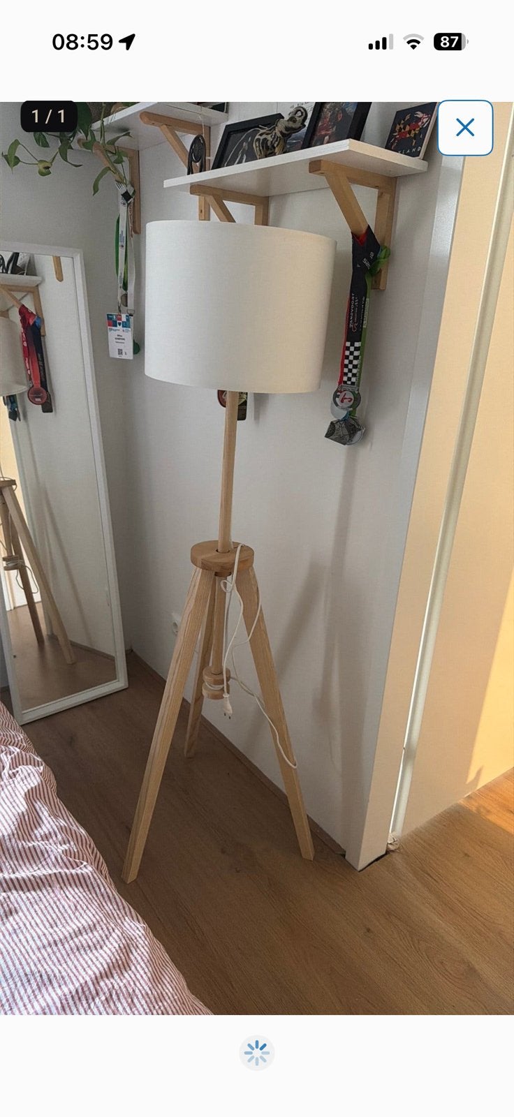 Ikea lamp lauters, Ophalen of Verzenden, Zo goed als nieuw, E27 (groot), 100 tot 150 cm