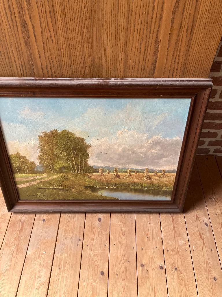 Schilderij landschap, Hobby en Vrije tijd, Schilderen, Ophalen, Gebruikt, Schilderen op nummer