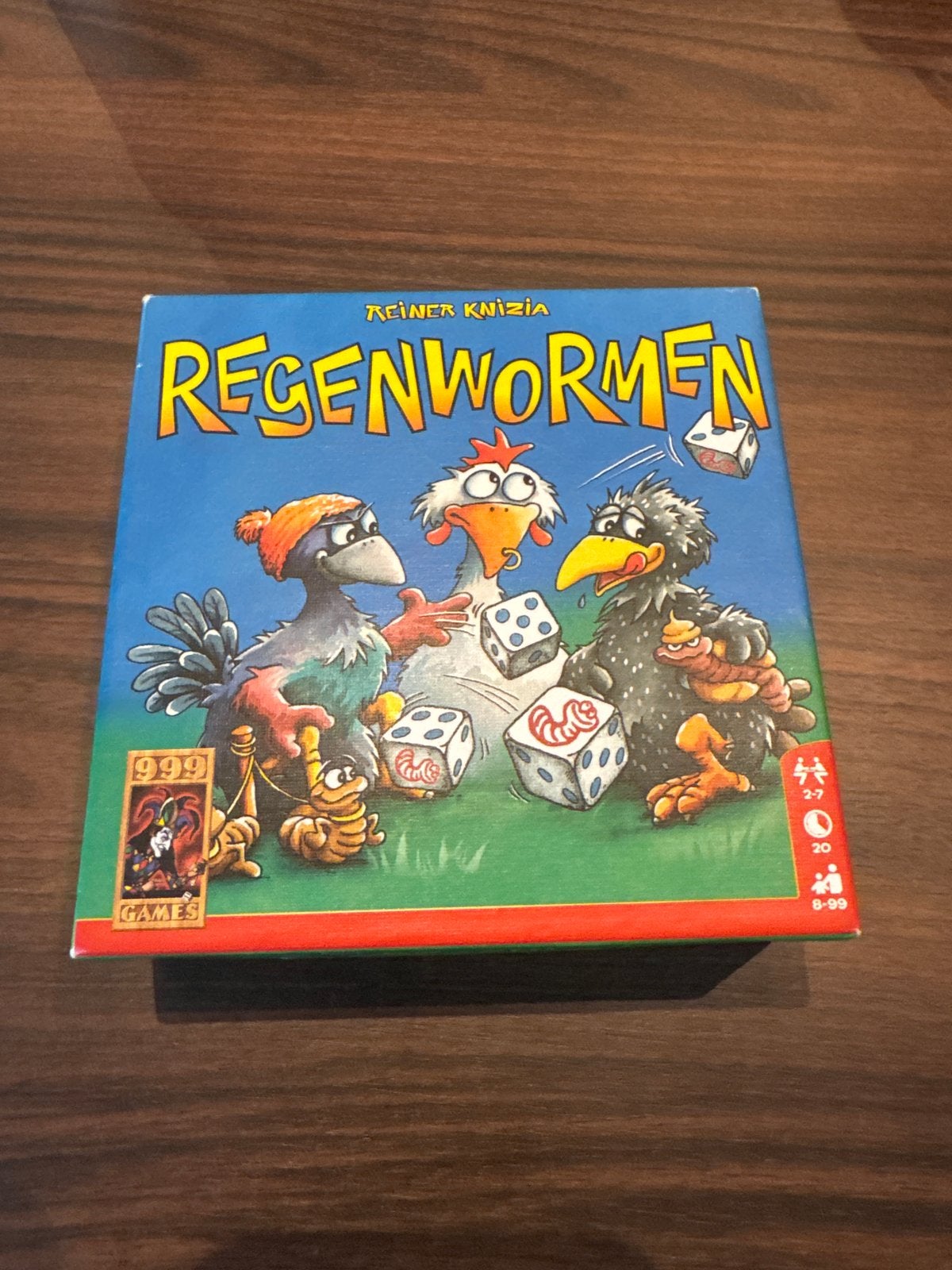 Regenwormen dobbelspel van Reiner Knizia, Hobby en Vrije tijd, Drie of vier spelers, Ophalen, Gebruikt
