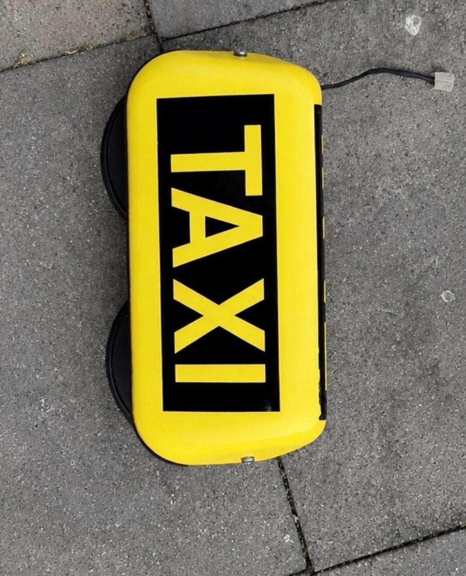 Taxi daklicht met sterk magnetisch bevestiging, Ophalen of Verzenden, Gebruikt
