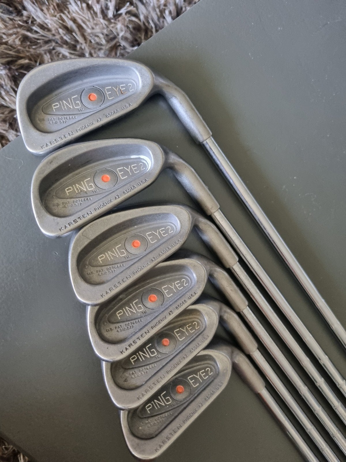 Ping Karsten Eye2 Red dot ijzers 4,6,8,9,W,S, topstaat., Ophalen of Verzenden, Gebruikt, Set, Ping