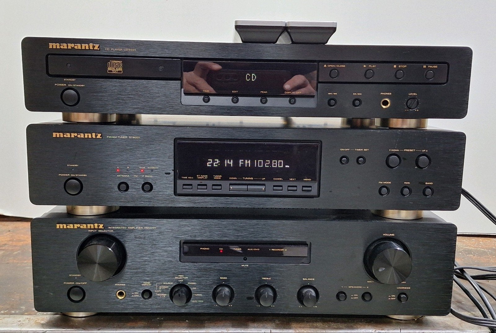 Marantz Hifi Set: PM4001, CD5001, ST6001 +  afstandsbedienin, Ophalen, Gebruikt, Cd-speler, Losse componenten