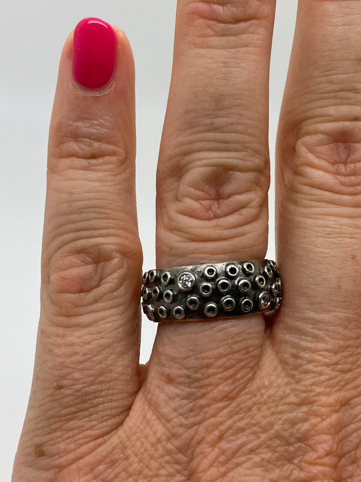 E896 Prachtige zilberen Pandora ring maat 17,5, Sieraden, Tassen en Uiterlijk, Ringen, Ophalen of Verzenden, X, Dame, Zilver