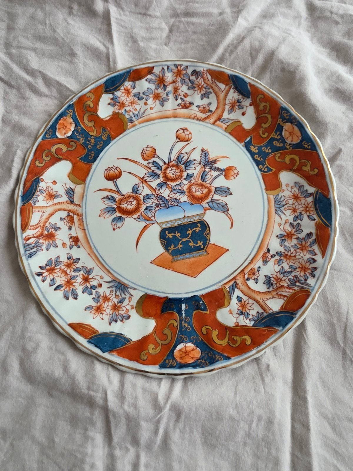 Set van 6 antieke Imari porseleinen borden, Antiek en Kunst, Ophalen