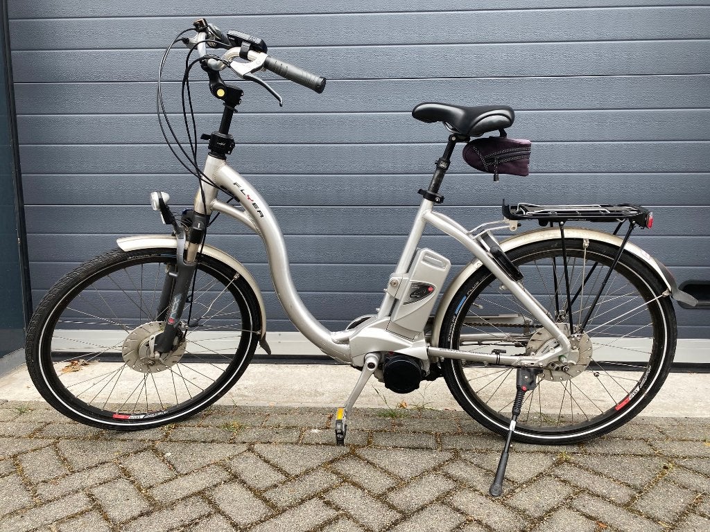 Flyer electrische fiets - laag model - 36V accu defect, Minder dan 30 km per accu, Gebruikt, 47 tot 51 cm, Ophalen