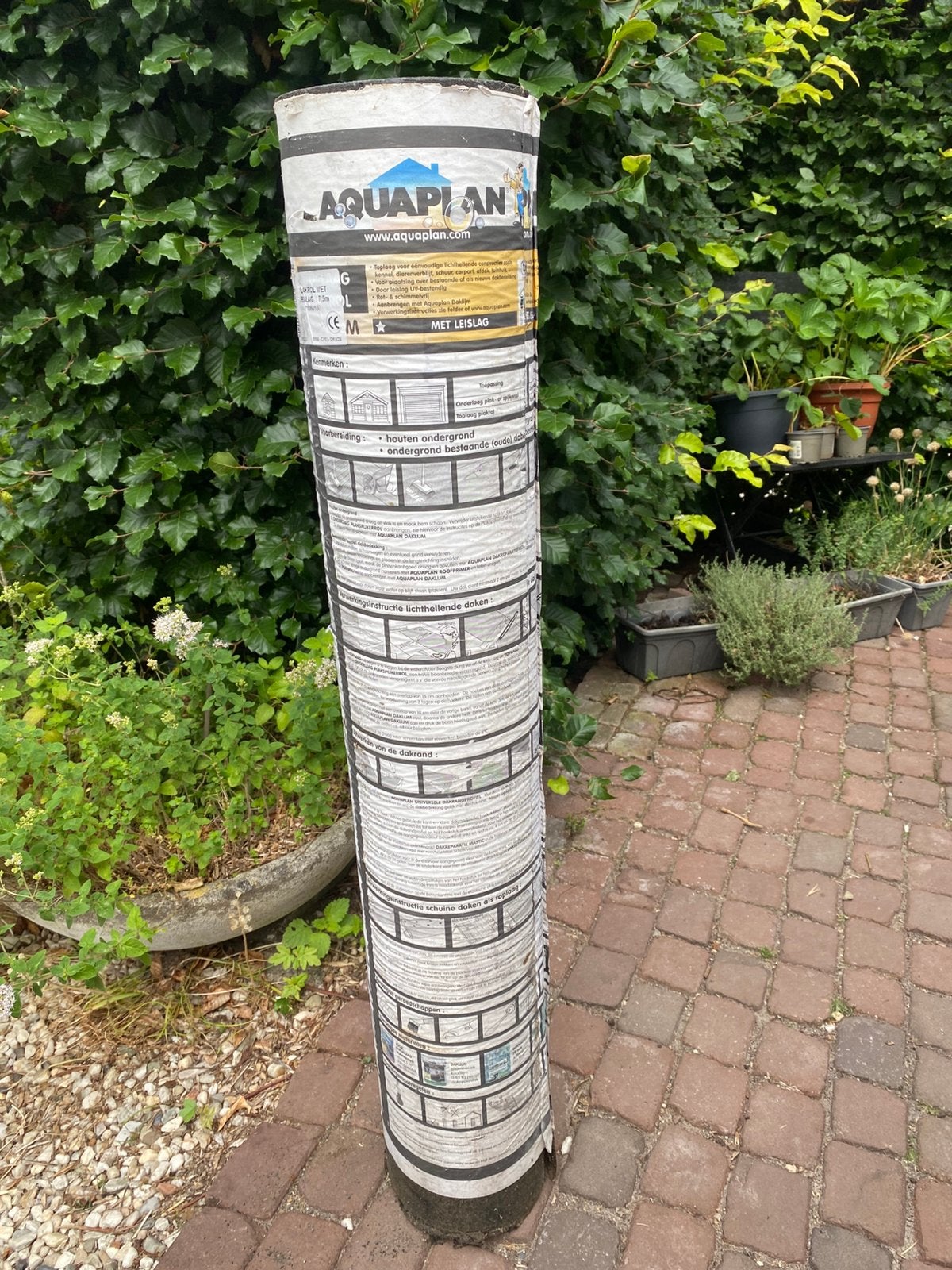 Aquaplan dakleer, Ophalen, Overige materialen, Zwart, Nieuw