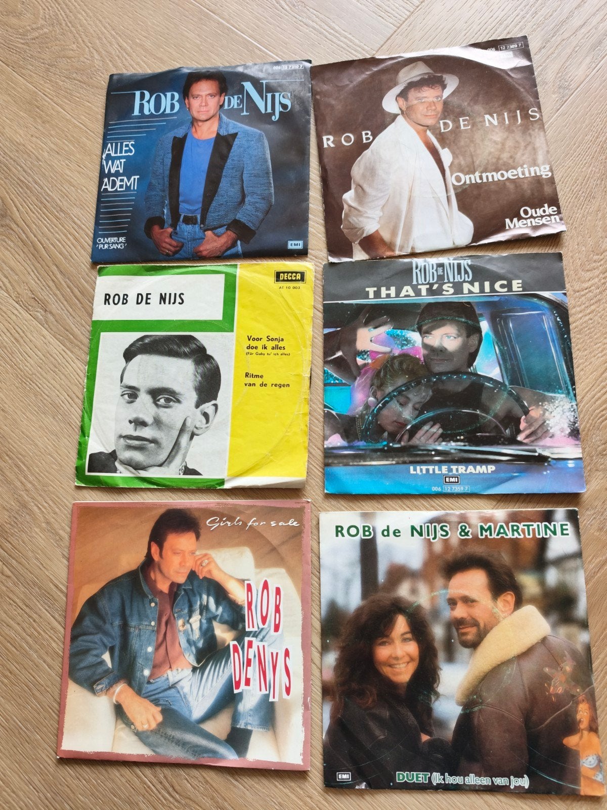 Rob de Nijs - Diverse Singles (6 stuks), Ophalen of Verzenden, Gebruikt, Pop, Single