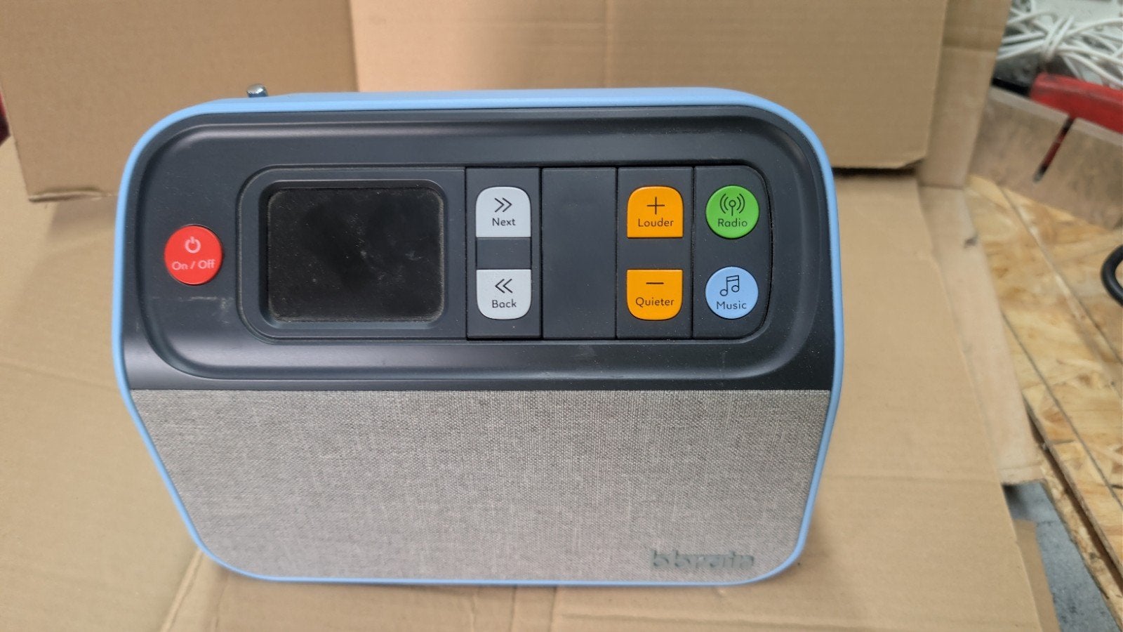 Voor dementerende gebruikers DAB/DAB+/FM Radio - Lichtblauw, Ophalen of Verzenden, Gebruikt, Radio