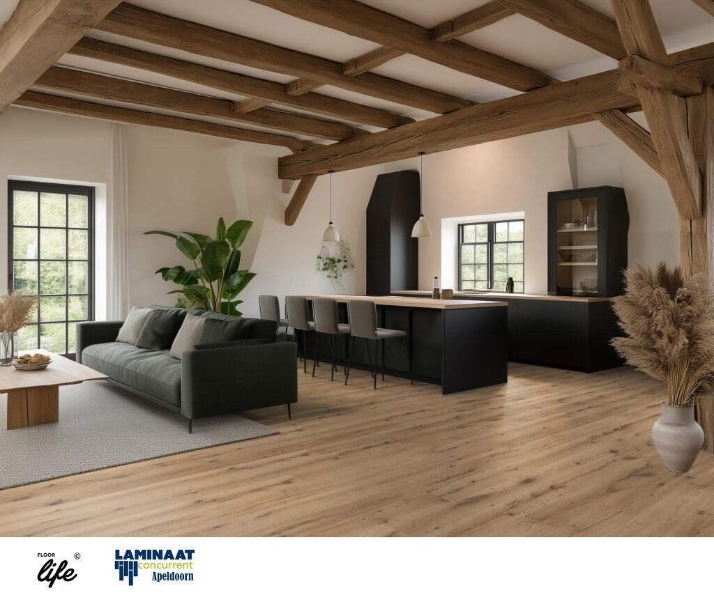 Lamel Parket Rustiek gerookt natural 4503 vooraf geolied, Parket, 75 m² of meer, Nieuw, Ophalen of Verzenden