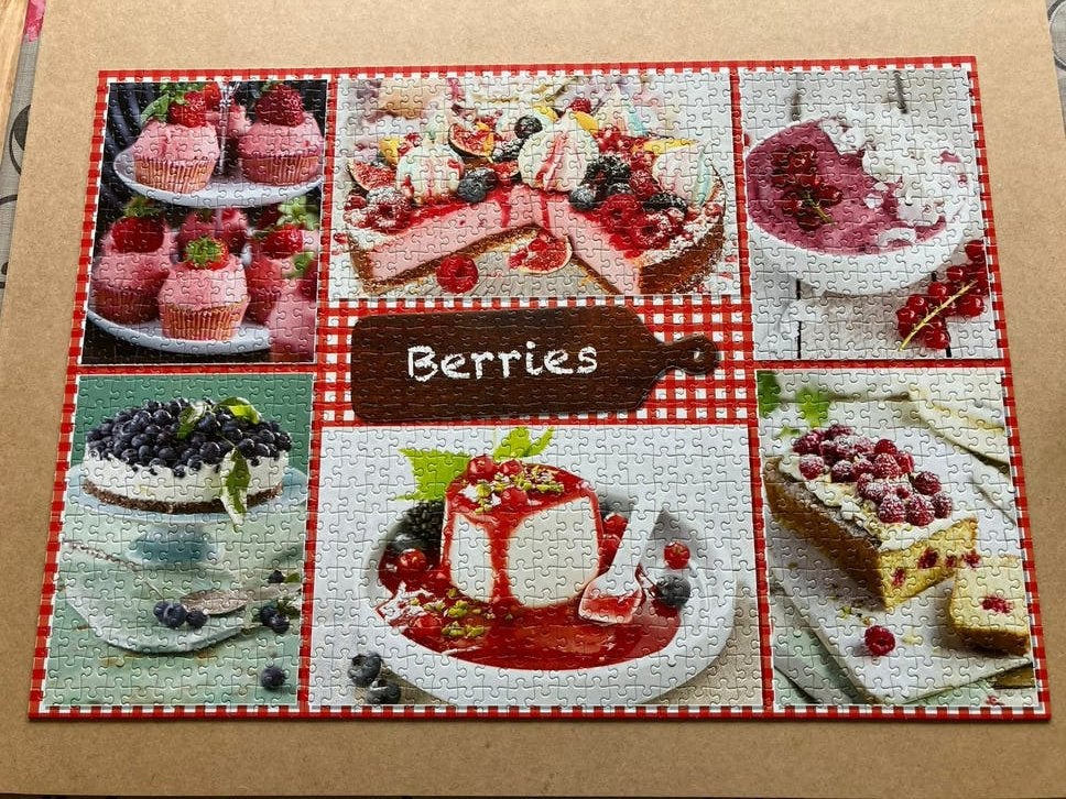 Puzzel Berries 1000 stukjes - merk Jumbo, Hobby en Vrije tijd, Denksport en Puzzels, Ophalen, 500 t/m 1500 stukjes, Zo goed als nieuw