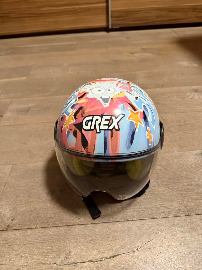 Kinderhelm Grex met vrolijke print, Ophalen of Verzenden, Gebruikt, Jongen of Meisje