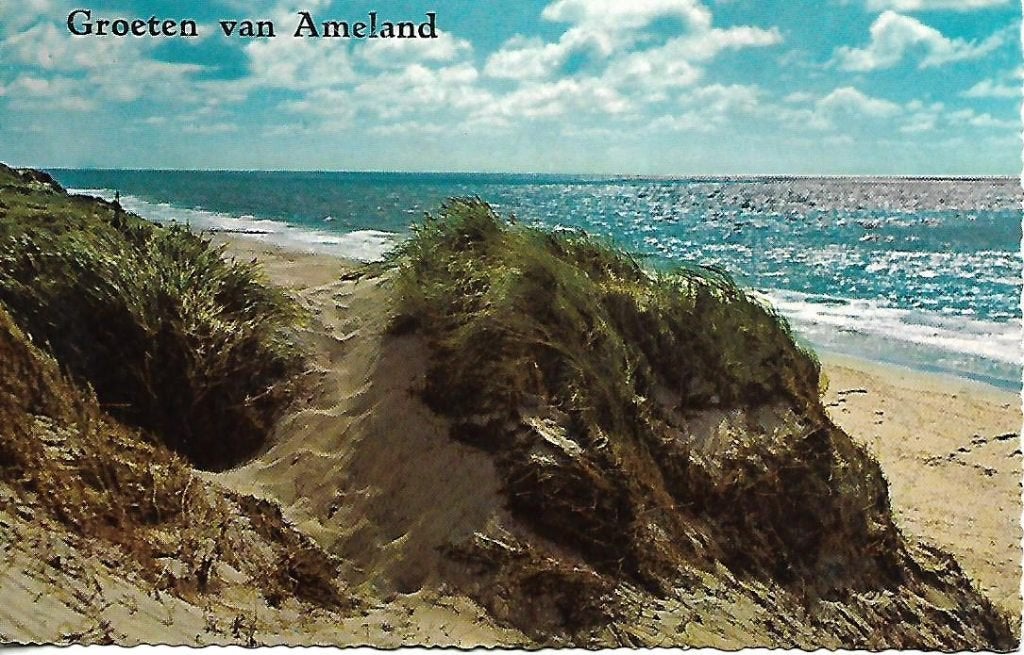 Ameland- -Duin, strand, zee., Verzenden, 1960 tot 1980, Ongelopen, Waddeneilanden