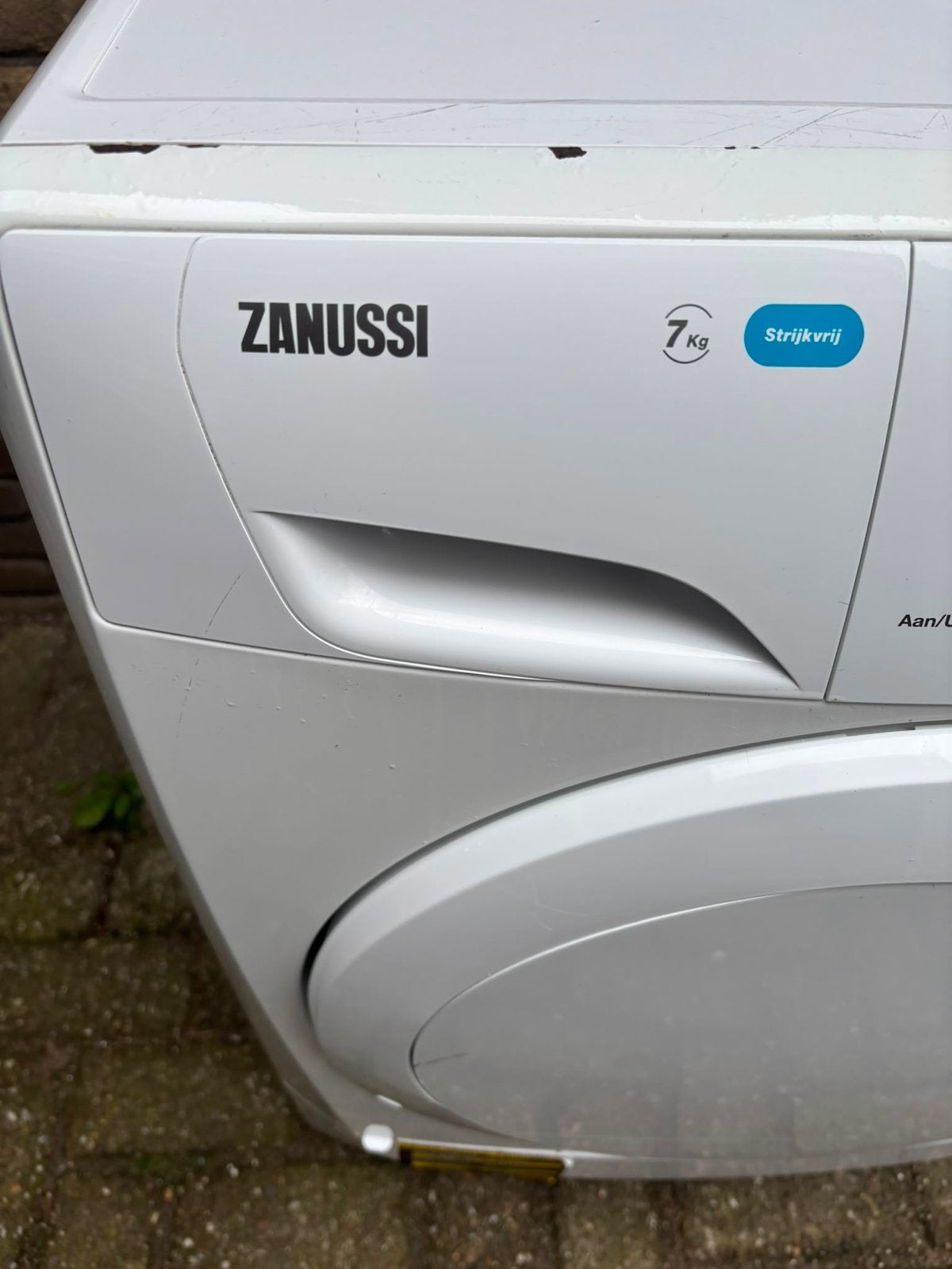 Zanussi Lindo 100 Condensdroger 7kg - Strijkfrij, Ophalen, 6 tot 8 kg, Gebruikt, Voorlader