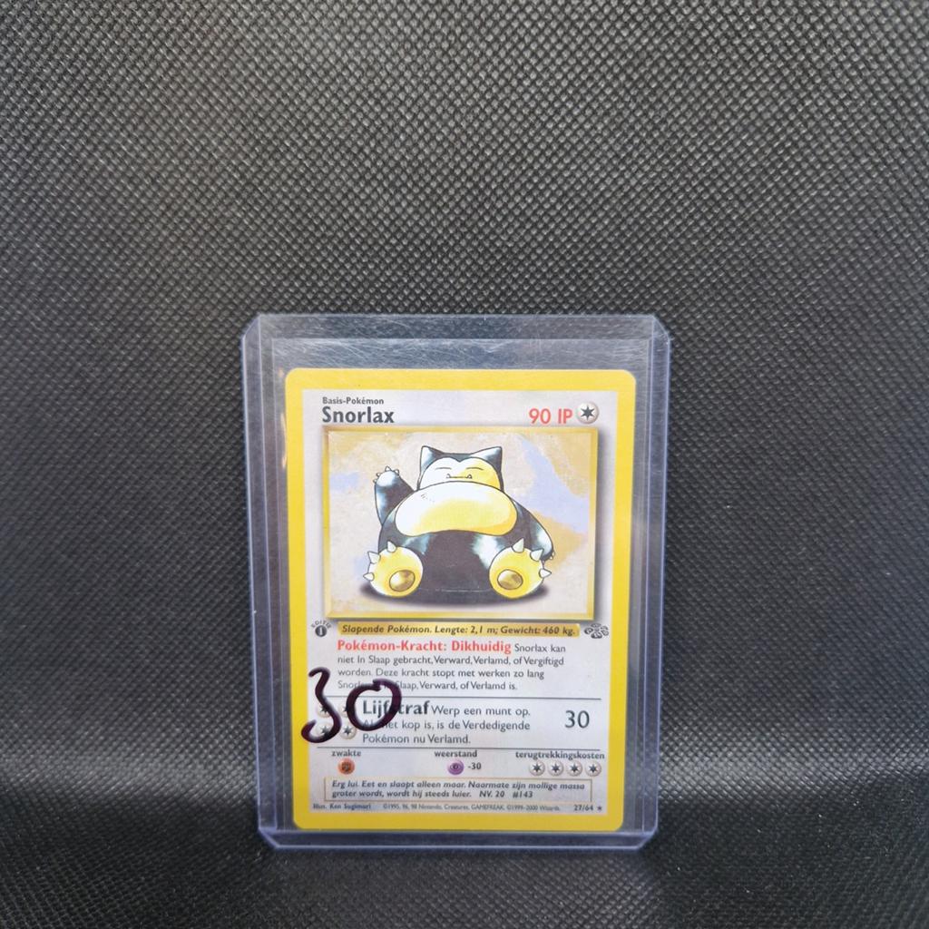 Snorlax 1st Edition NL Jungle, Ophalen of Verzenden, Zo goed als nieuw