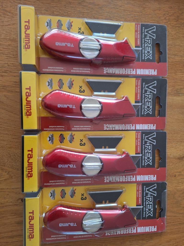 Tajima V-REX Veiligheidsmes - Nieuw in verpakking (4 stuks), Ophalen of Verzenden, Nieuw