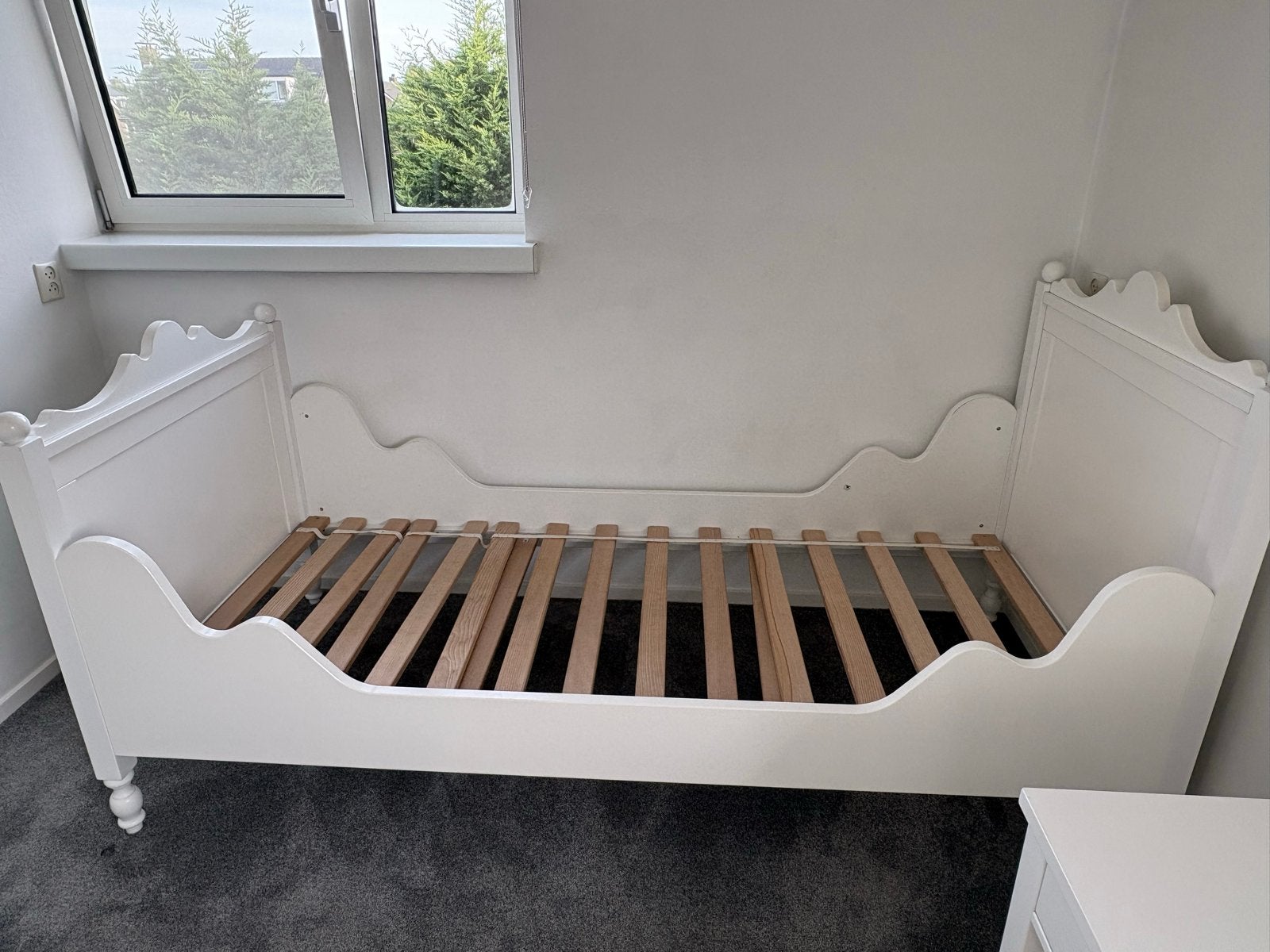 Eenpersoonsbed Bopita Wit, Ophalen, Gebruikt, 90 cm, Eenpersoons