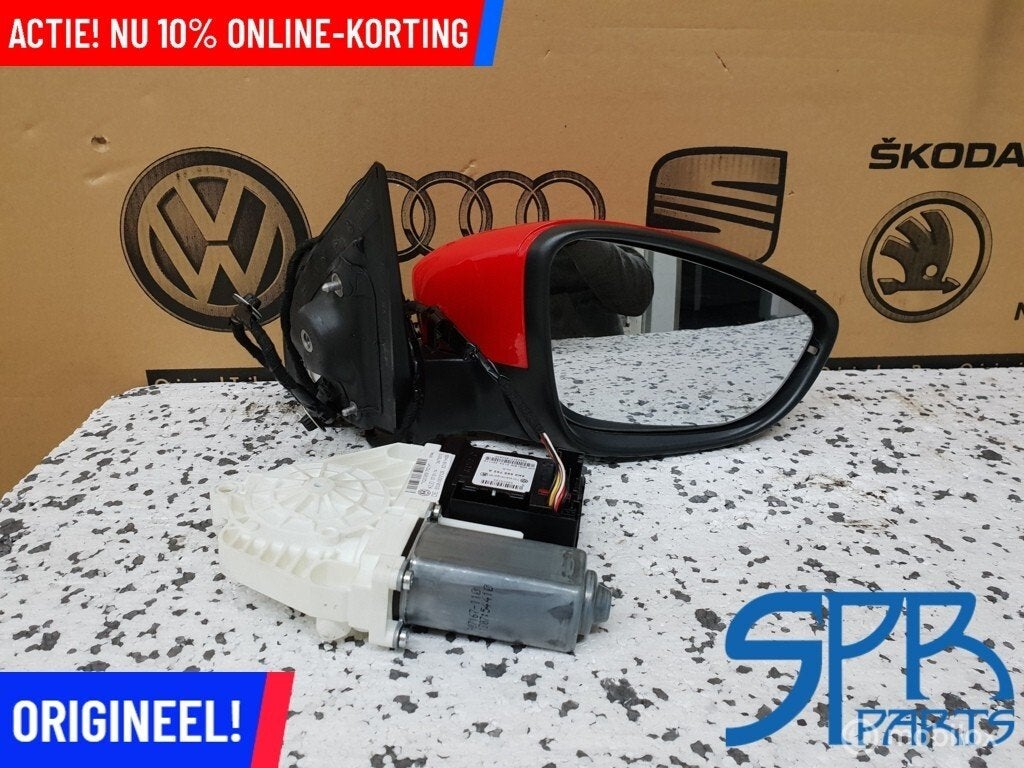 Buitenspiegel rechts Scirocco III ELEKTRISCH BUITEN SPIEGEL, Gebruikt, Volkswagen, Ophalen of Verzenden, Volkswagen