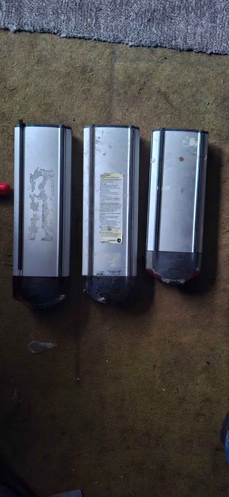 3x gazelle accu, Gebruikt