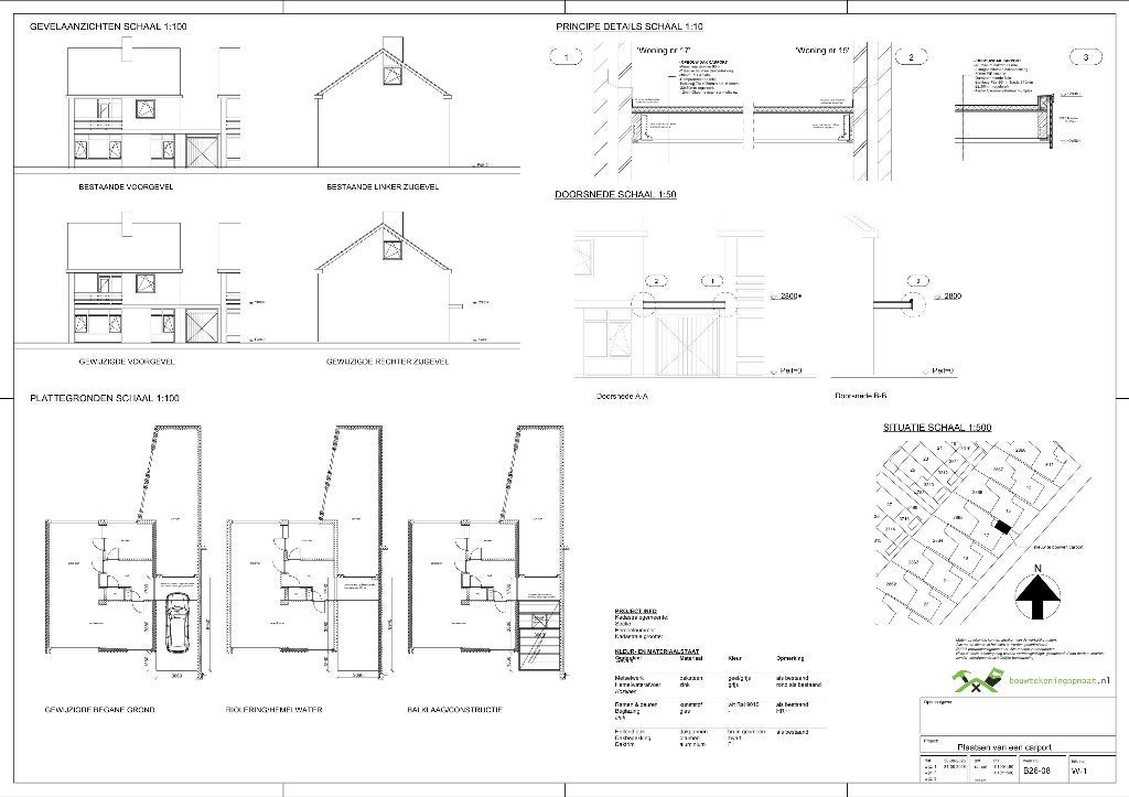 Bouwtekening nodig? Dakkapel, aan of uitbouw of verbouw?, Ophalen, Nieuw