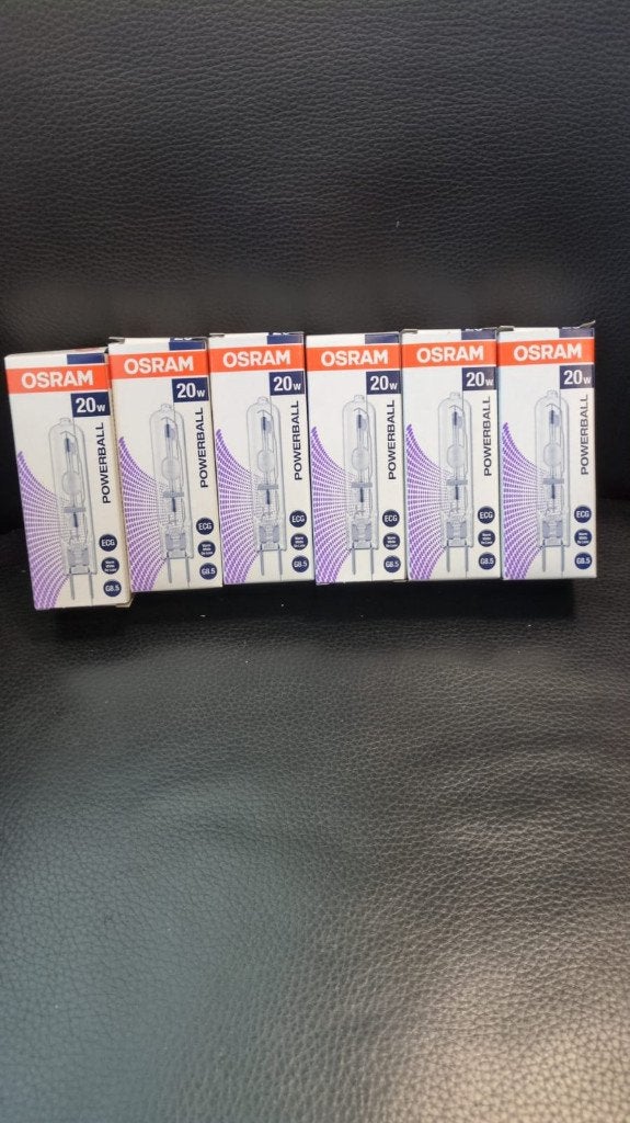 6 x Osram HCI-TC 20W 830 WDL Powerball G8.5, Nieuw, Overige fittingen, Ophalen of Verzenden, Glas