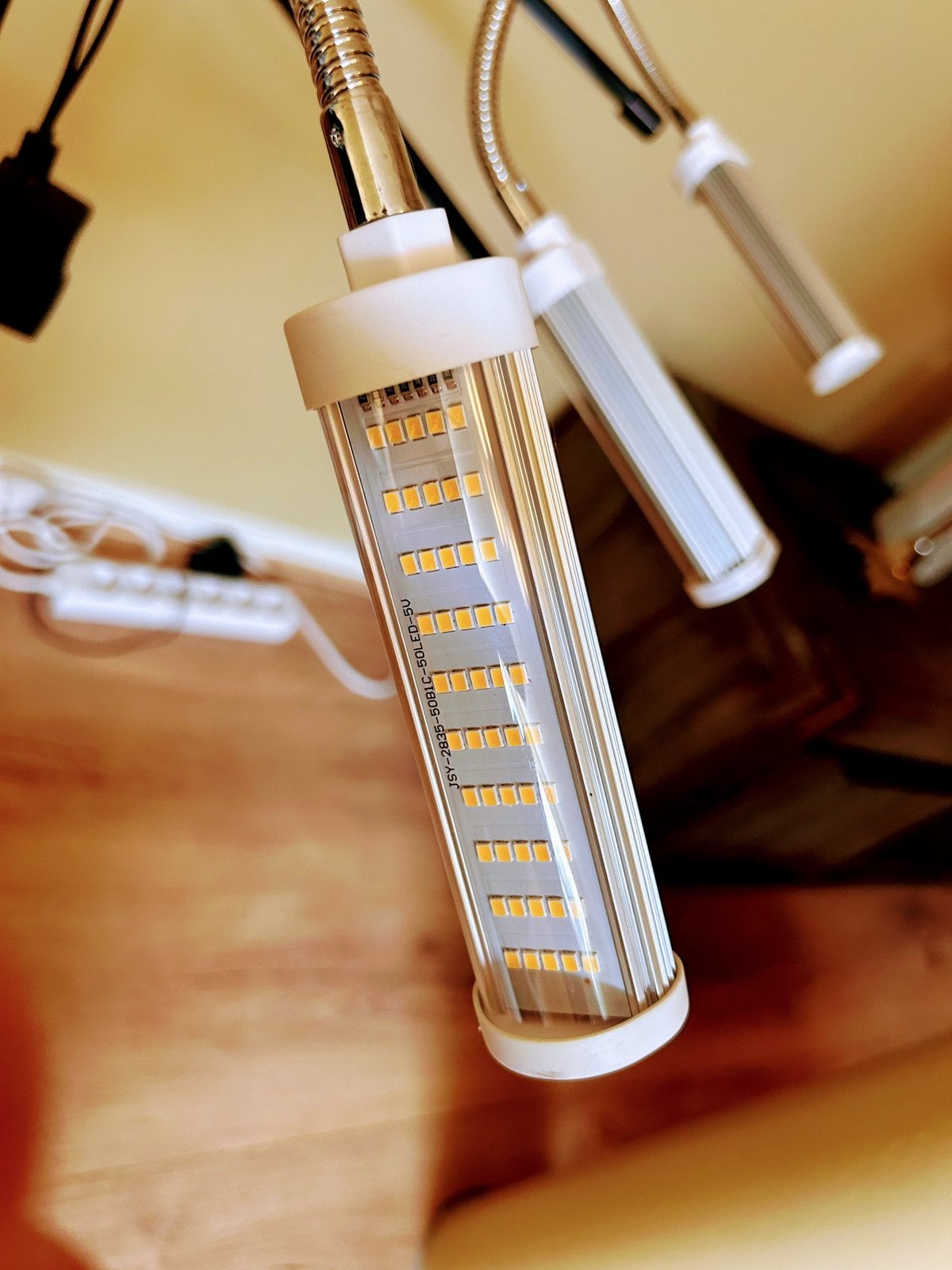 2 LED Groeilampen op Statief - Ideaal voor Planten en Kweek, Overige merken, Zwart, Overige fittingen, Zo goed als nieuw