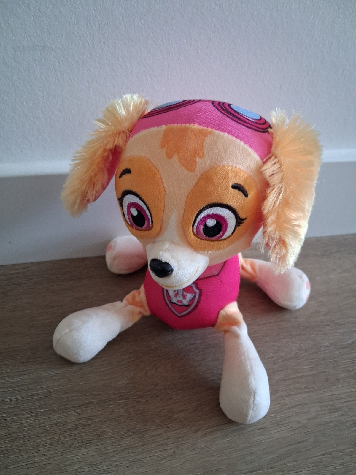 Knuffel Skye Paw Patrol hond hondje roze Nickelodeon L1783, Ophalen of Verzenden, Zo goed als nieuw, Hond