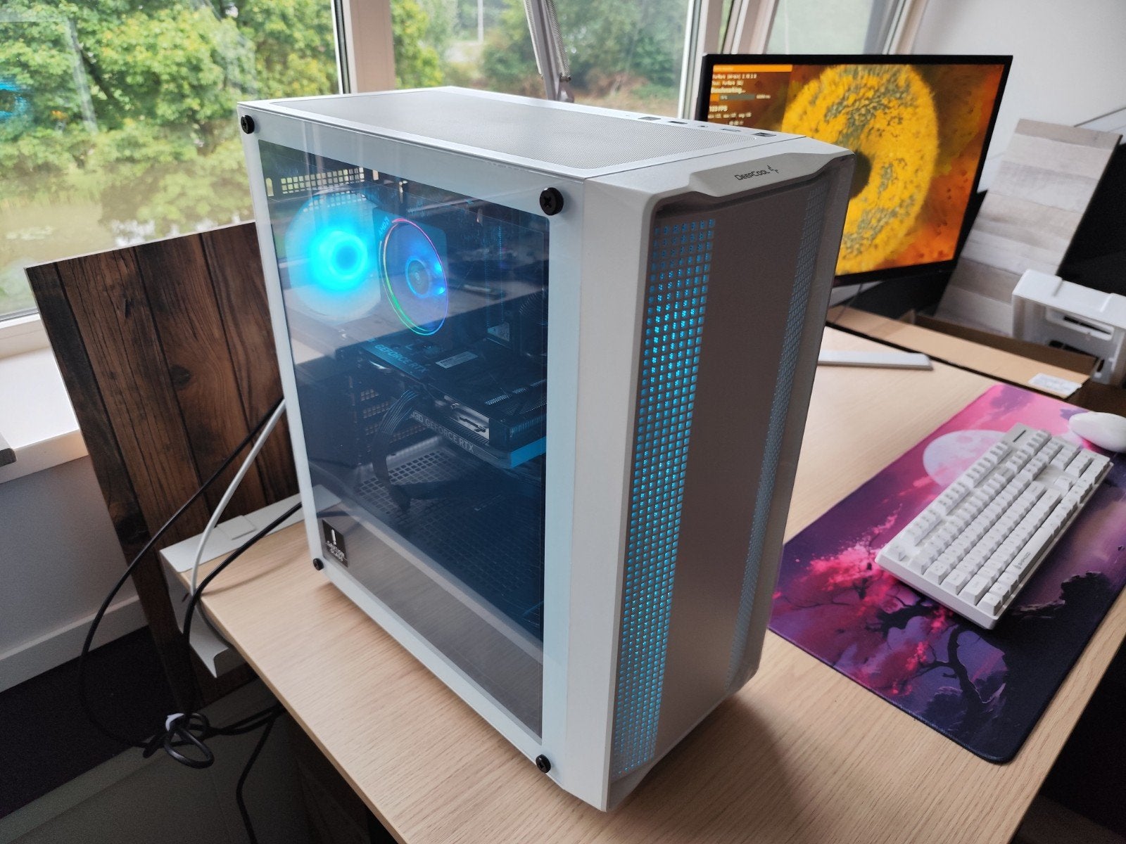 RGB Game PC | Ryzen 5 5500 | RTX 4060 | 16GB RAM | Wit, Computers en Software, Desktop Pc's, Ryzen 5 5500, Zelf gebouwde pc, Ophalen of Verzenden