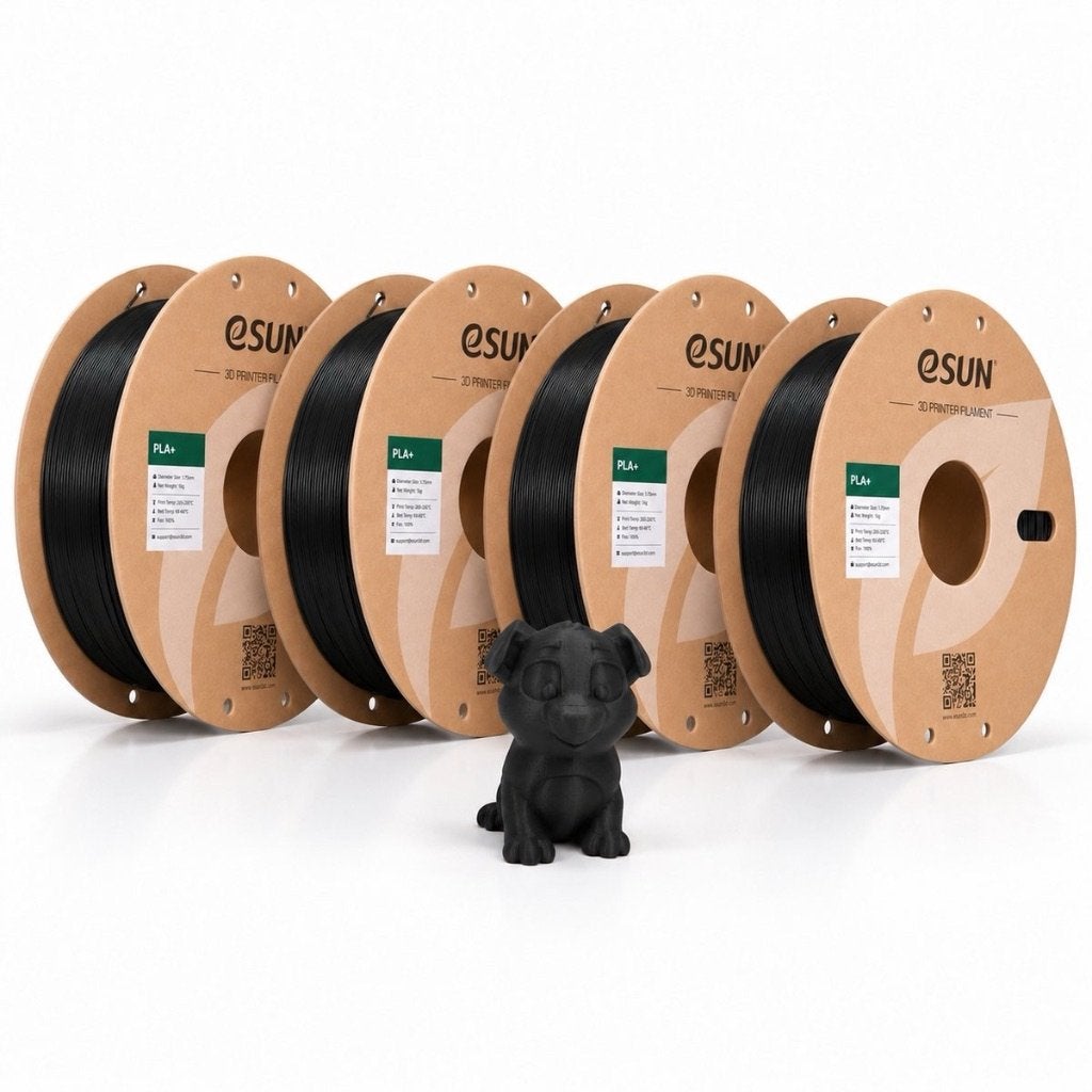 eSUN PLA Basic Filament Zwart 1.75mm – 4x 1KG – 4KG, Computers en Software, Verzenden, Bambulab, Nieuw, Filament