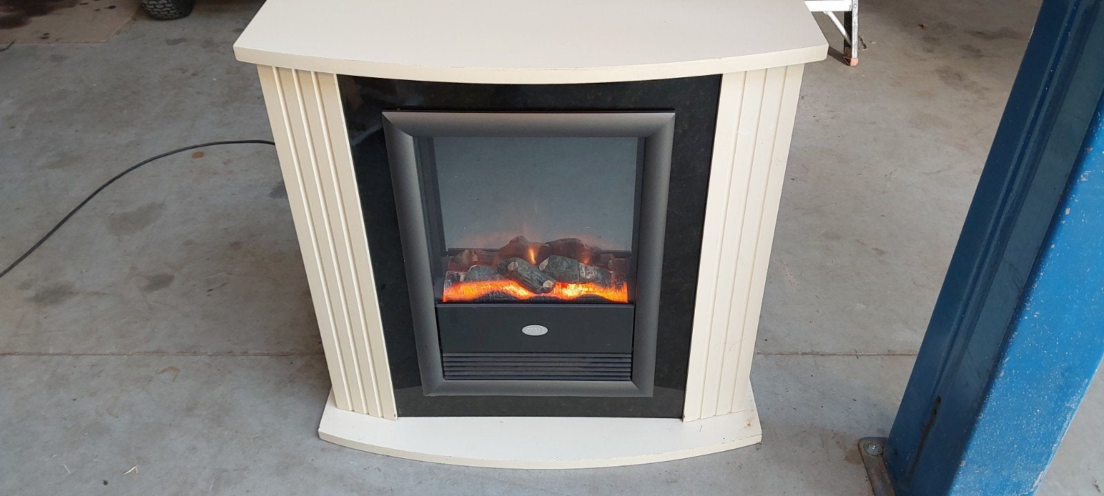 Elektrische sierhaard met schouw - 1kW/2kW verwarming, Ophalen, Gebruikt, Overige soorten, Elektrisch