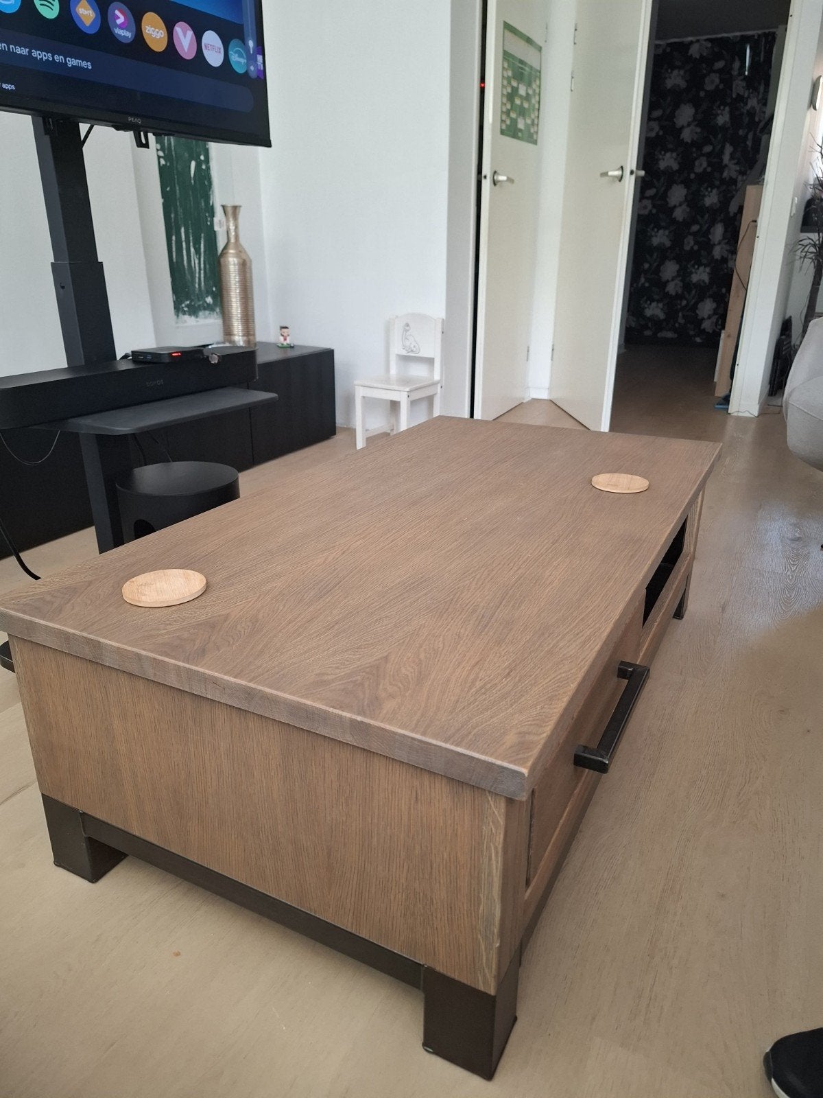 Salontafel Fabio, Huis en Inrichting, Ophalen, 100 tot 150 cm, 50 tot 100 cm, Zo goed als nieuw