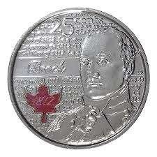 Canada - 25 cent 2012 - Colored Brock - Circulated!, Ophalen of Verzenden, Noord-Amerika, Losse munt