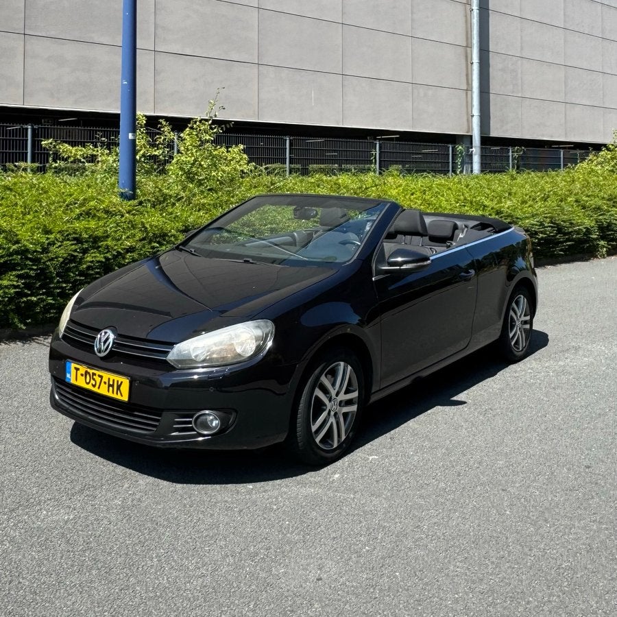 Volkswagen Golf 1.2 TSI 77KW/105pk BMT Cabrio 2012 Zwart, Auto's, Volkswagen, Voorwielaandrijving, Zwart, 4 stoelen, Zwart