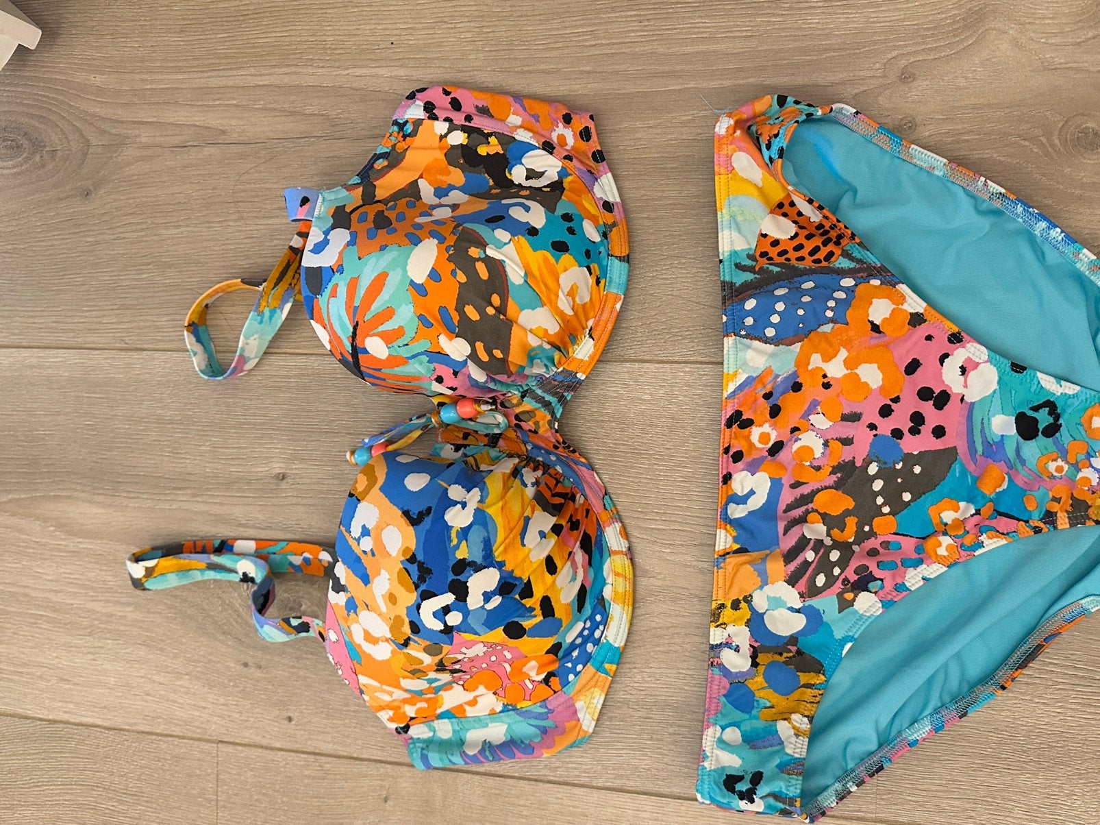 Kleurrijke bikini en strandjurk set / prima donna / maat 42, Ophalen of Verzenden, Zo goed als nieuw, Meerkleurig, Bikini