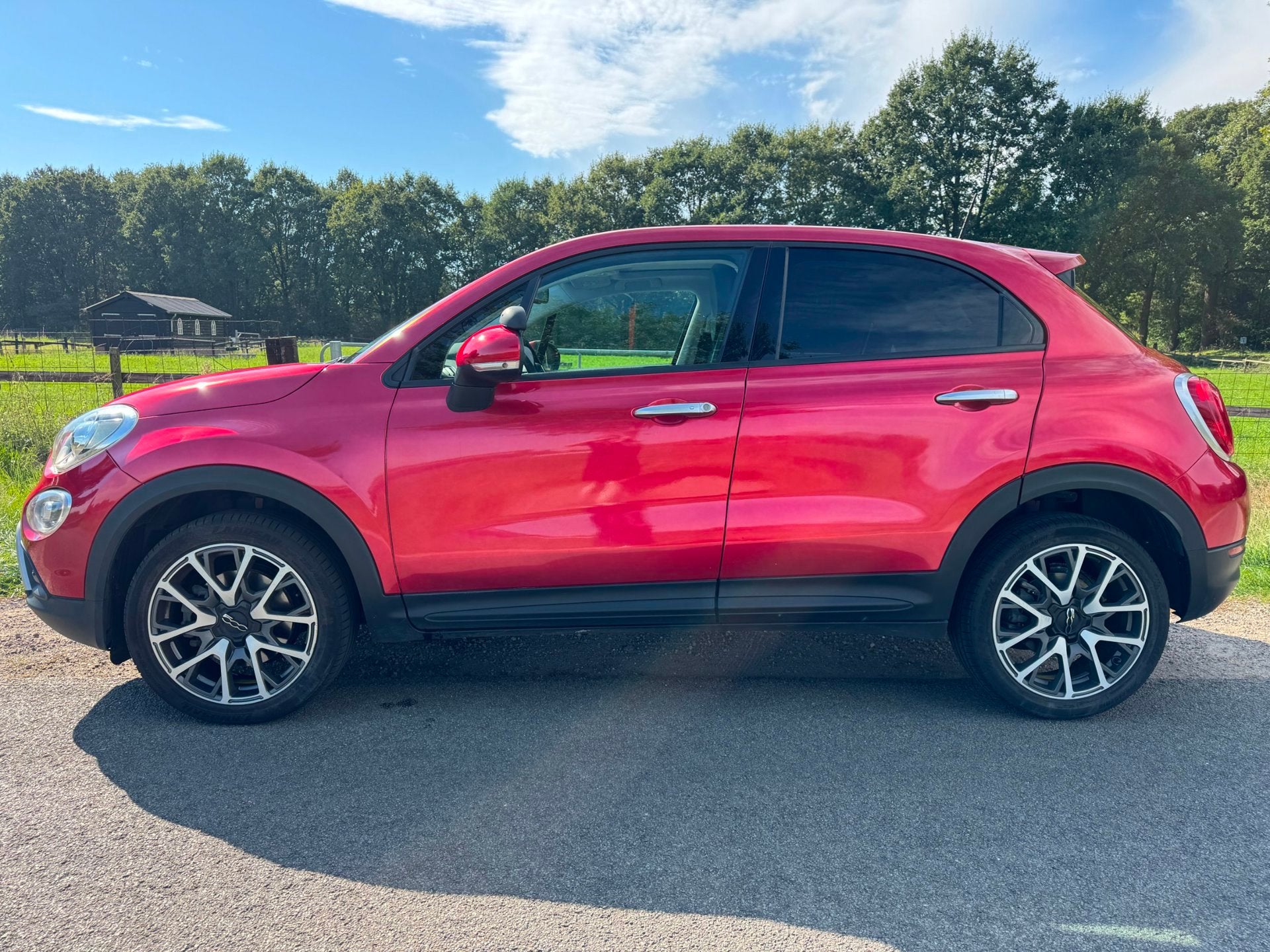 Fiat 500 X Cross 1.4 Turbo MultiAir CrossPlus navi|schuifdak, Auto's, Gebruikt, 4 cilinders, 500X, Leder