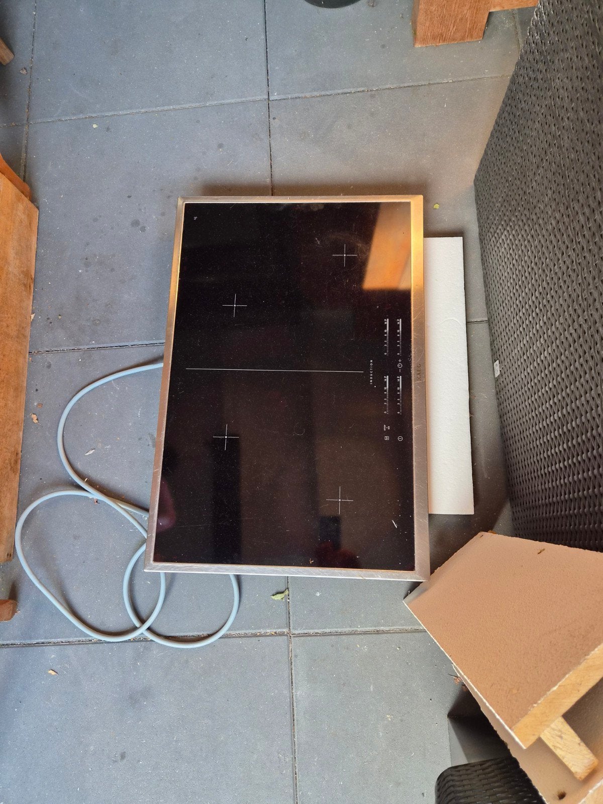 AEG Inductiekookplaat - gebruikt, Ophalen, Gebruikt, 4 kookzones, Inbouw
