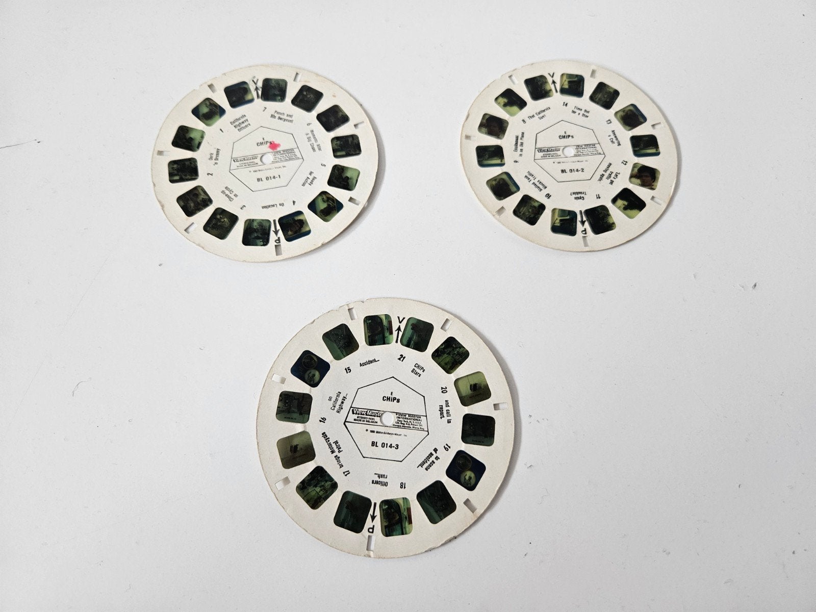 View-Master CHiPs Schijven (3 stuks), Ophalen of Verzenden, Gebruikt