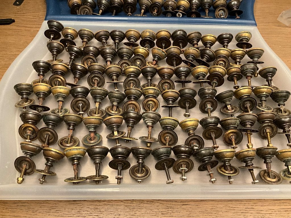 Kast / laden knopjes. brons, Ophalen of Verzenden, Gebruikt