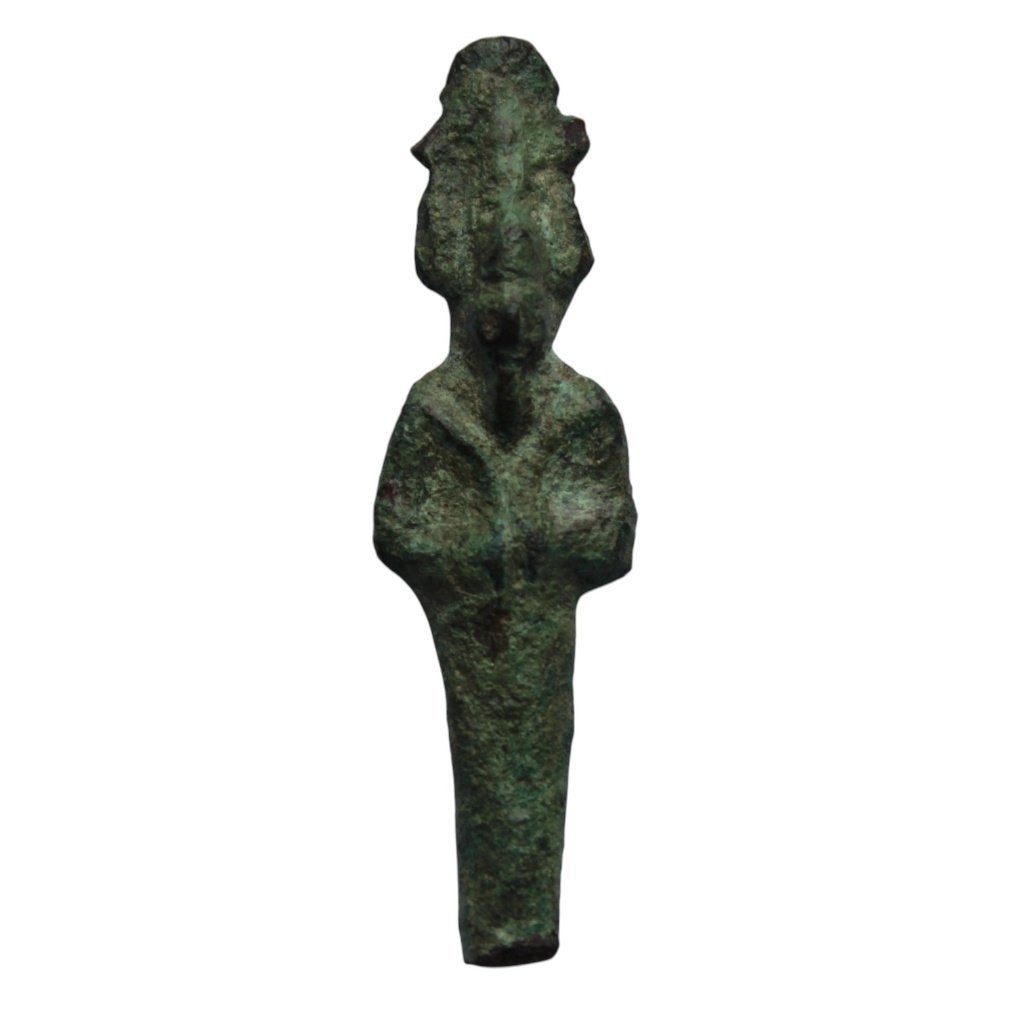 Bodemvondst brons Egyptisch Osiris figuur, Ophalen of Verzenden, Brons