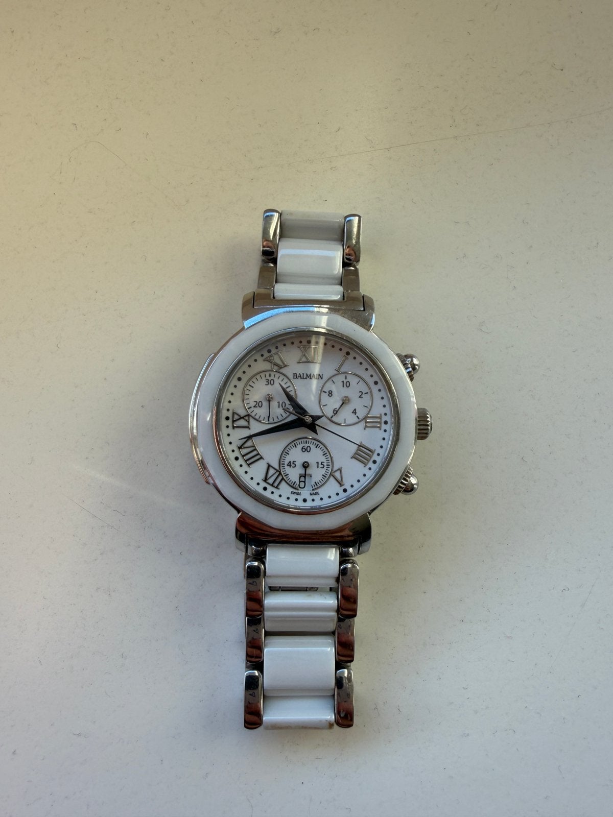 Balmain Balmainia Chrono Lady, Sieraden, Tassen en Uiterlijk, Overige merken, Staal, Polshorloge, Ophalen of Verzenden