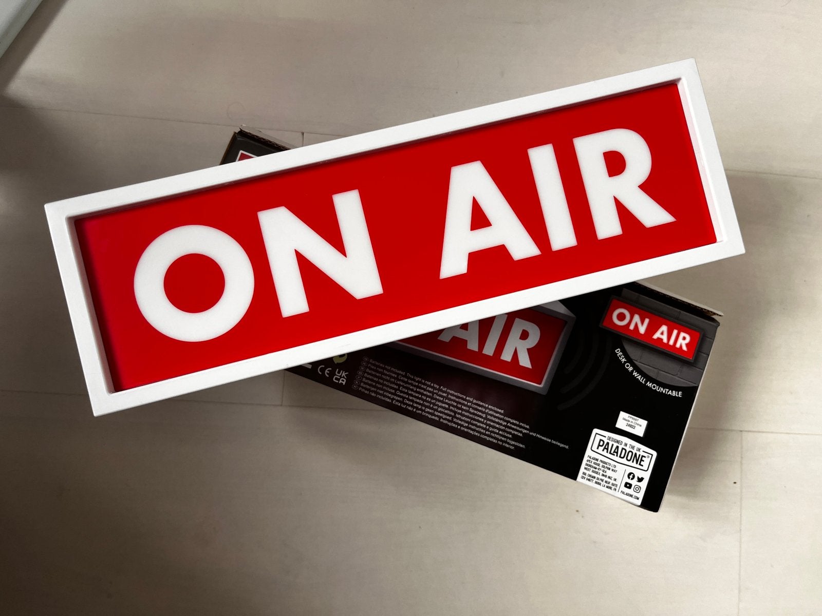 On Air lamp – Paladone, Ophalen of Verzenden, Zo goed als nieuw