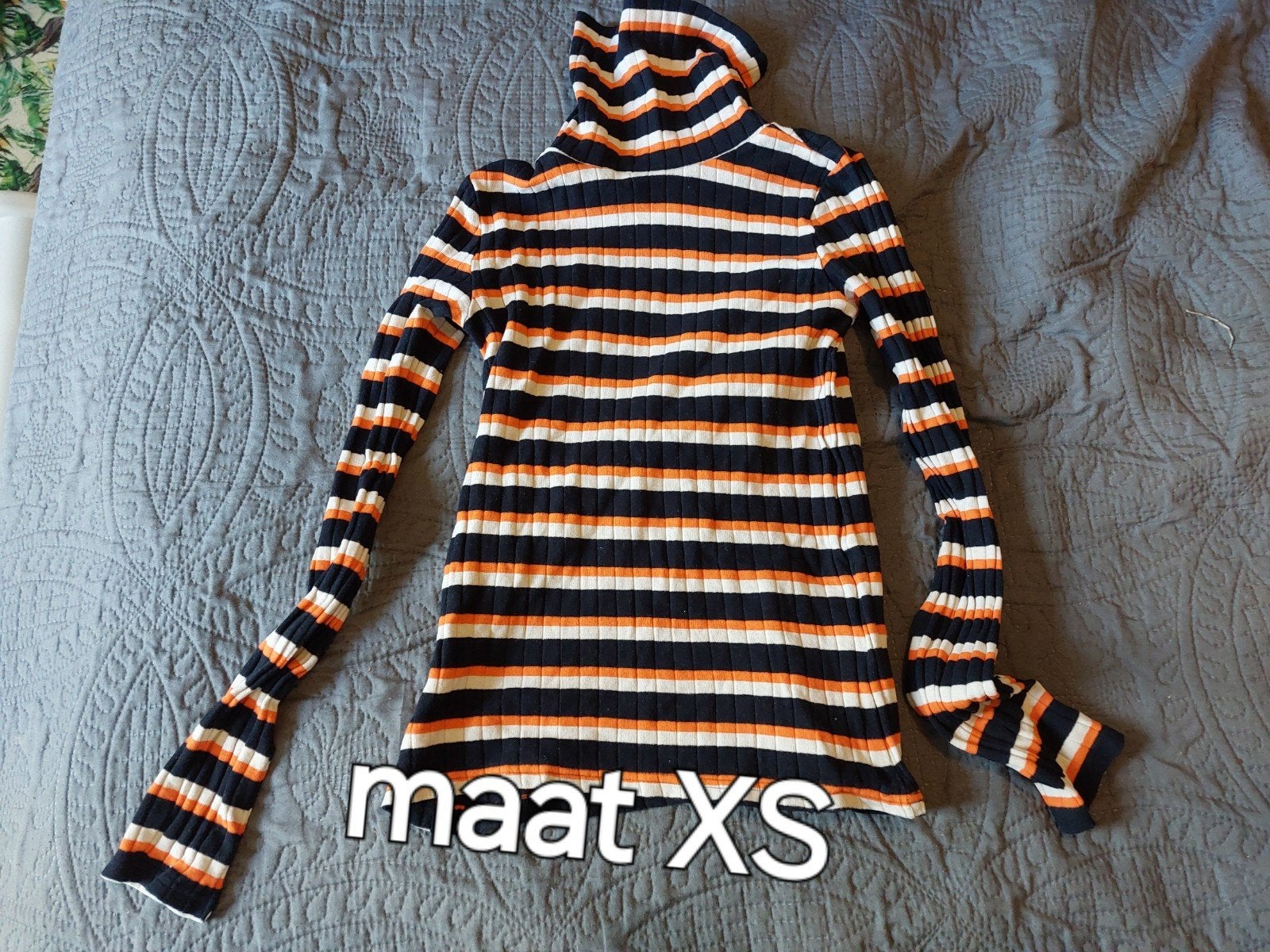 Gestreepte coltrui - Maat XS, Ophalen, Zo goed als nieuw, Maat 34 (XS) of kleiner