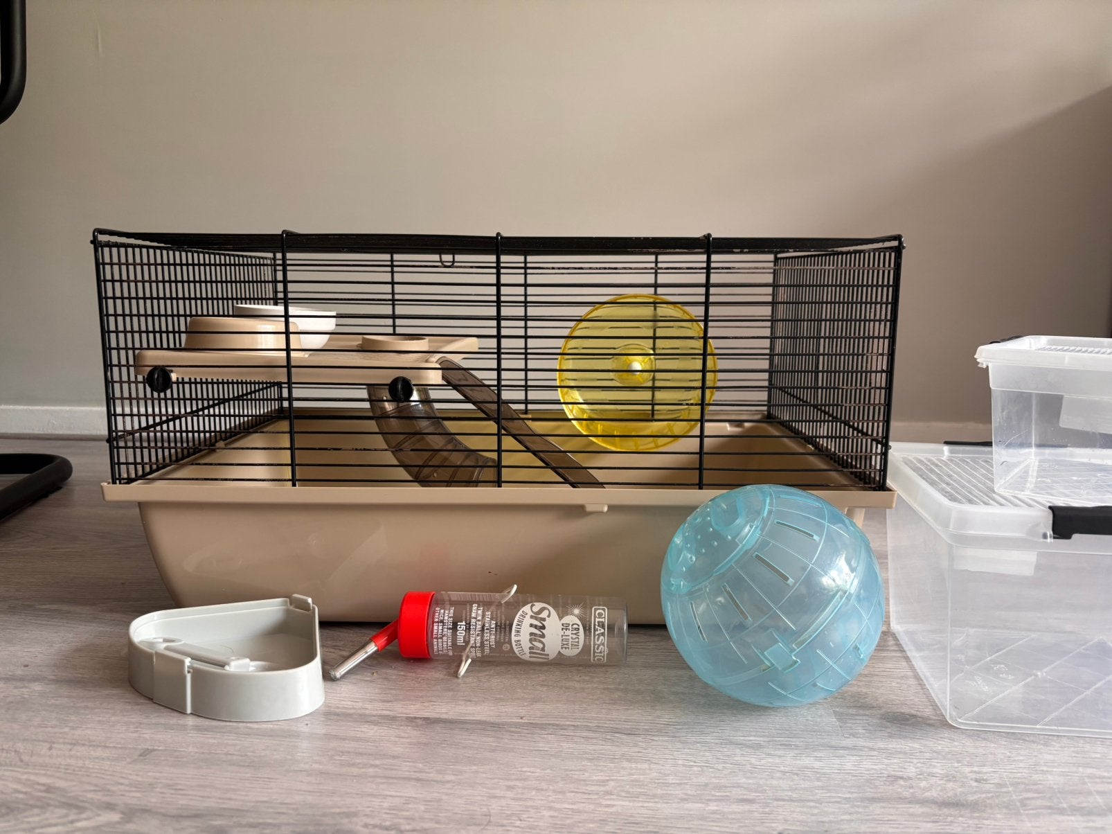 Hamsterkooi met accessoires, Kooi, Minder dan 75 cm, Zo goed als nieuw, Ophalen