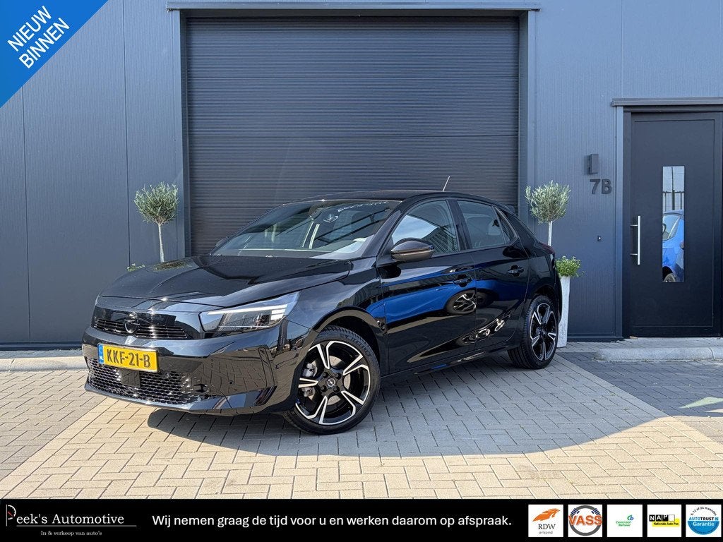 Opel Corsa 1.2 Turbo Hybrid GS | Airco | Carplay | Dodehoek, Auto's, Opel, Stof, Gebruikt, Euro 6, 1199 cc