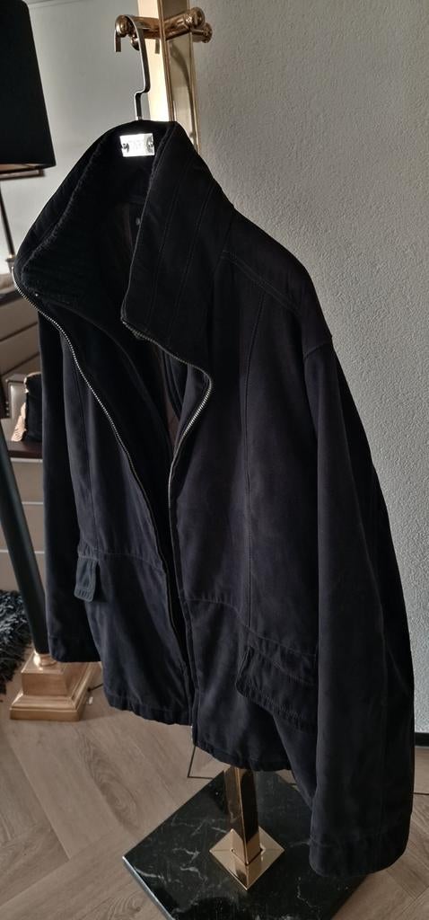 Prachtige 3/4 Brixon luxe wintercoat suède look zwart XL/54, Kleding | Heren, Maat 52/54 (L), Zwart, Ophalen of Verzenden, Zo goed als nieuw