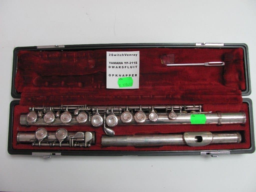 Yamaha dwarsfluit YF-211S 2SwitchOnline, Ophalen, Gebruikt, Dwarsfluit, Met koffer of tas